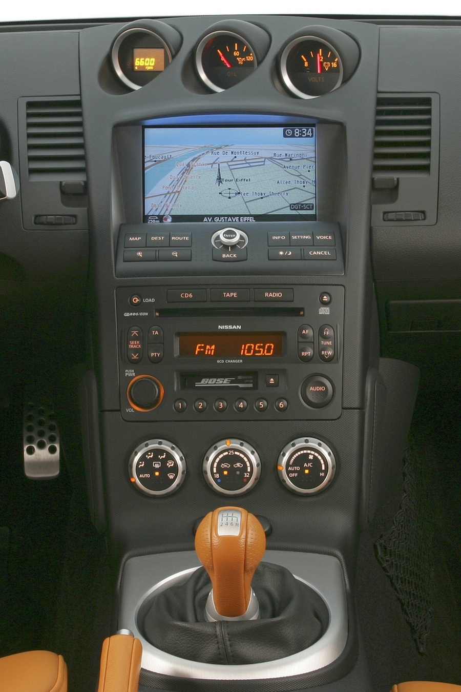 Nissan 350Z - konsola
