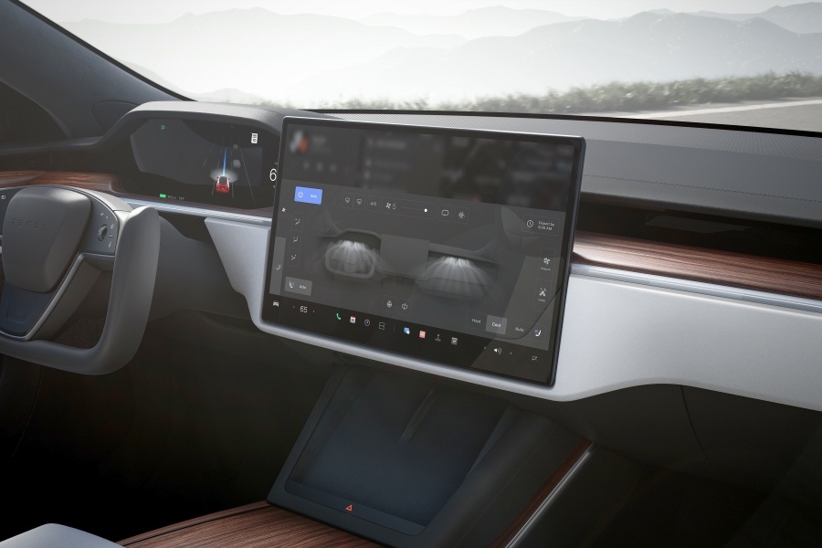 Tesla Model S - ekran
