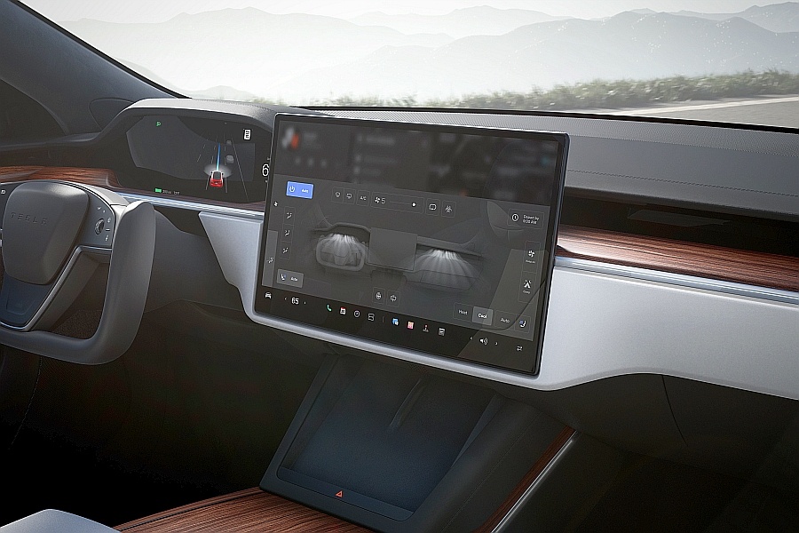 Tesla Model S - kokpit