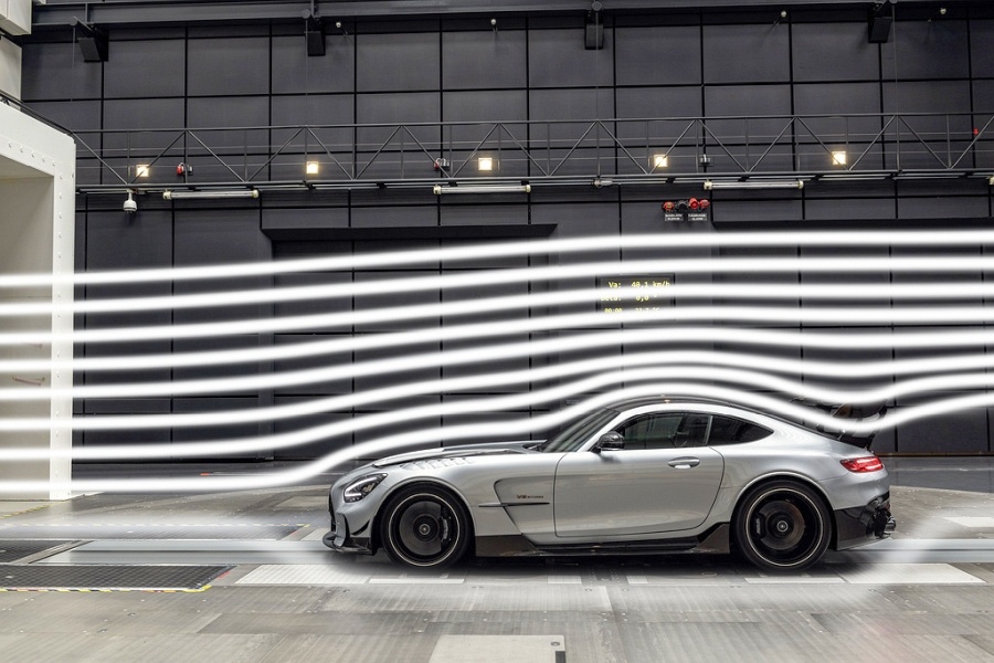 aerodynamika samochodu - Mercedes